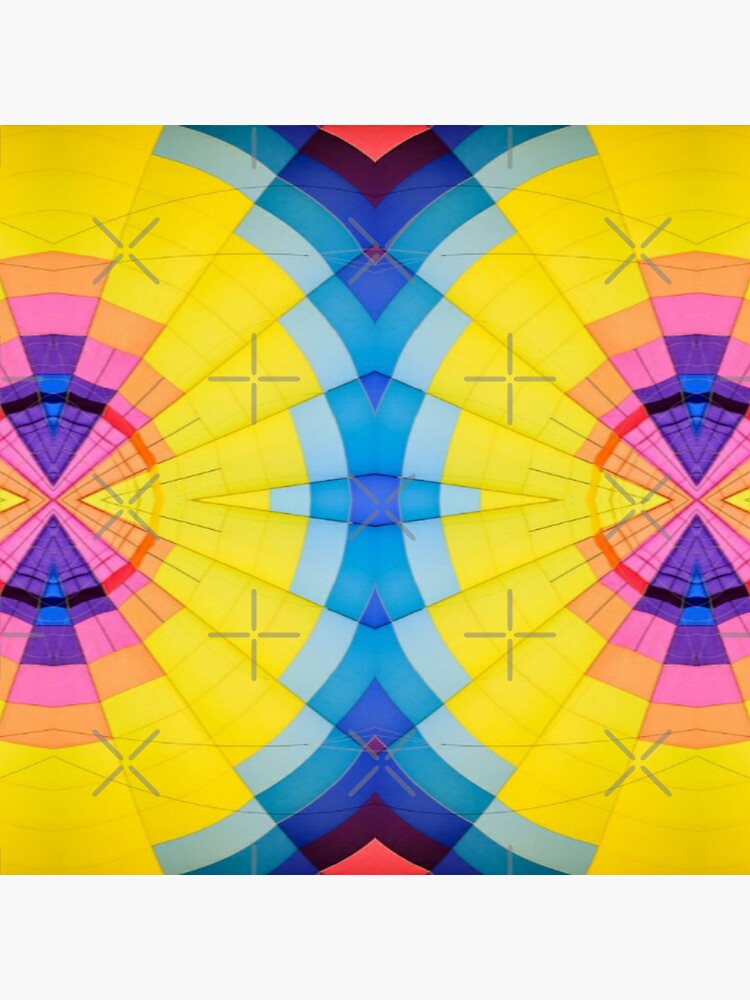 "Contemporary multicolour abstract fine art workpainting" Sticker by