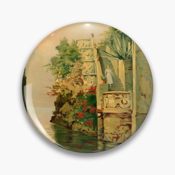 Item preview, Punta di Balbianello vintage travel poster designed and sold by stickart-marek.