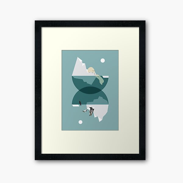 North and south Framed Art Print