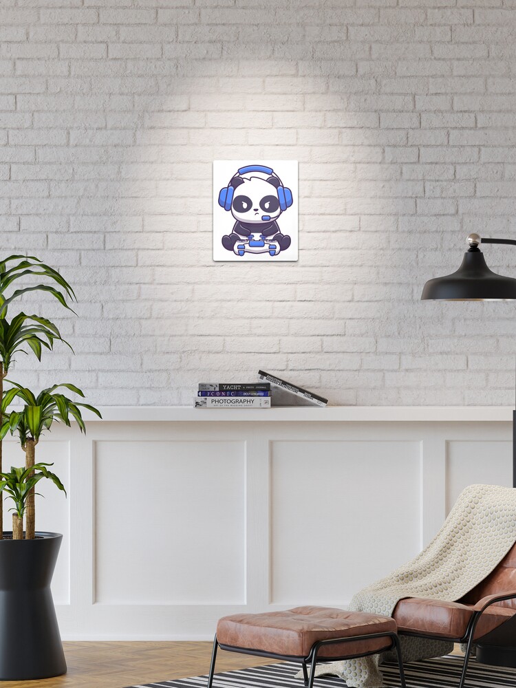 Vinyl Wall Decal Computer Angry Panda Asian Bear Gamer Room