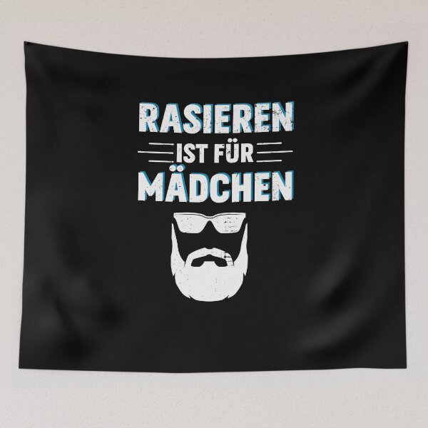 Item preview, Shaving is for girls - funny beard saying designed and sold by m-huppmann.