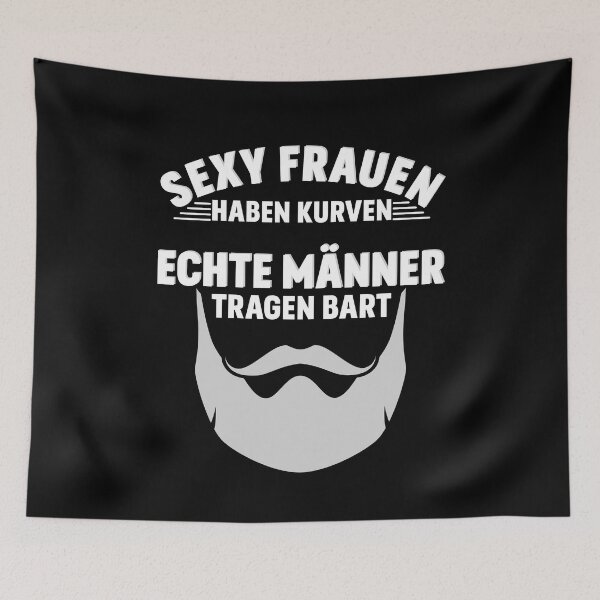 Item preview, Women have curves - real men have beards designed and sold by m-huppmann.