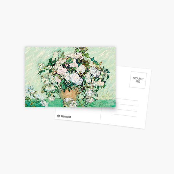 Vista previa del artículo con la obra «Rosas de Vincent Van Gogh», diseñado y vendido por MelsPlace.