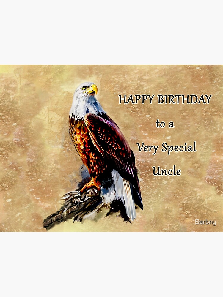 "Happy Birthday to a Very Special Uncle" Sticker for Sale by Barbny Redbubble