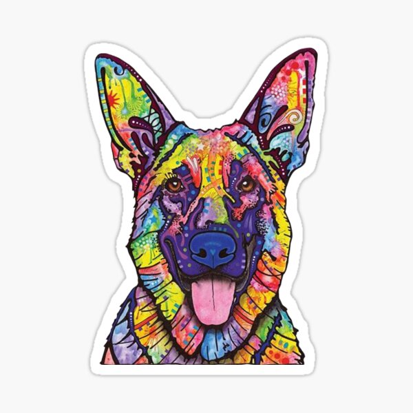 German Shepherd Dog Lovers Gift Sticker