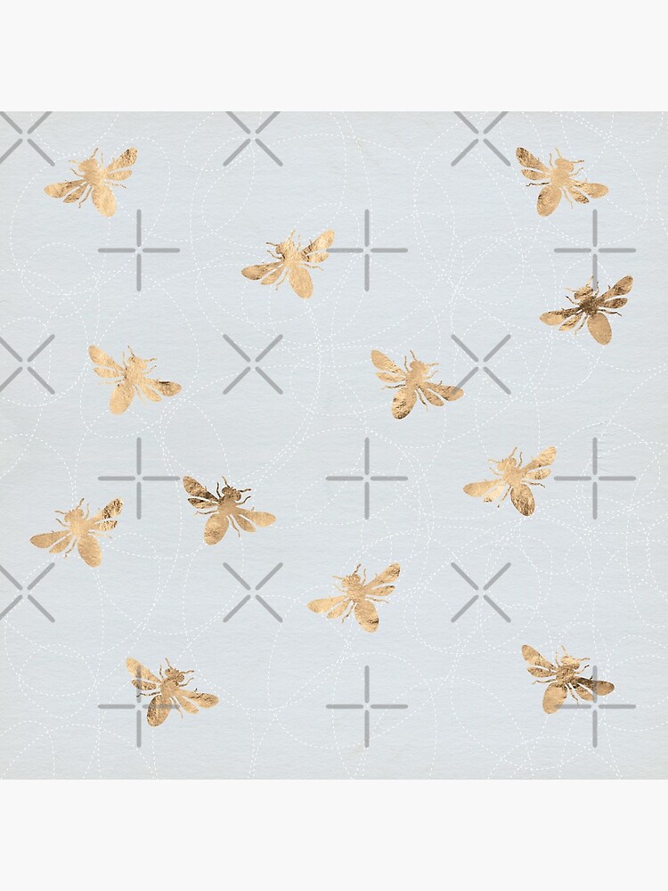 Rose Gold Bees Pattern by depresident
