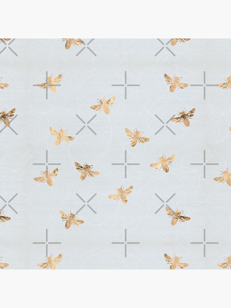 Rose Gold Bees Pattern by depresident
