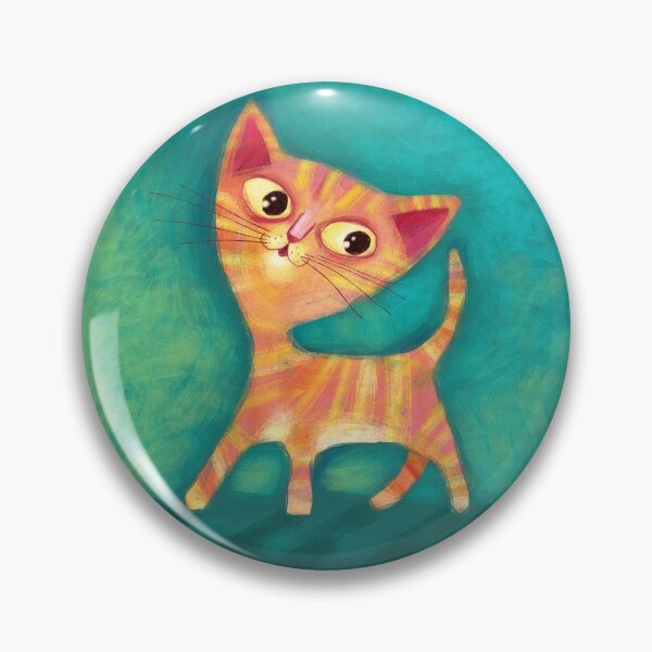 Item preview, kitten on green designed and sold by manumella.