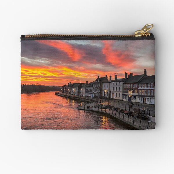 Sunrise over the Severn Zipper Pouch
