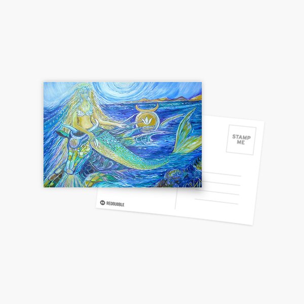 mermaid taurus Postcard