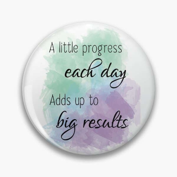 Item preview, A little progress each day motivation quote work hard be consistent watercolor designed and sold by katew162.