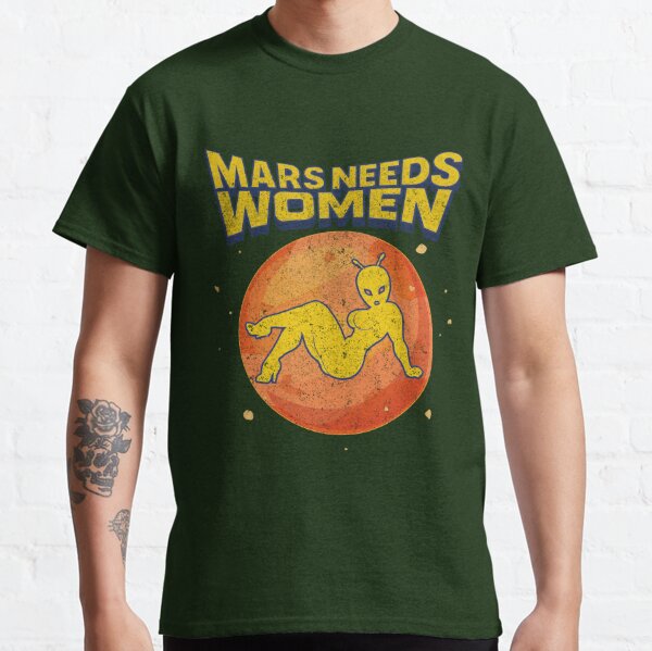 Mars Needs Women, Men's Cut & Sew T-Shirt
