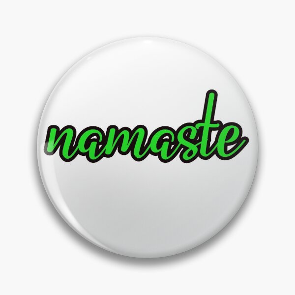 Item preview, Neon Green Namaste Typography Yoga Design designed and sold by belvederestore.