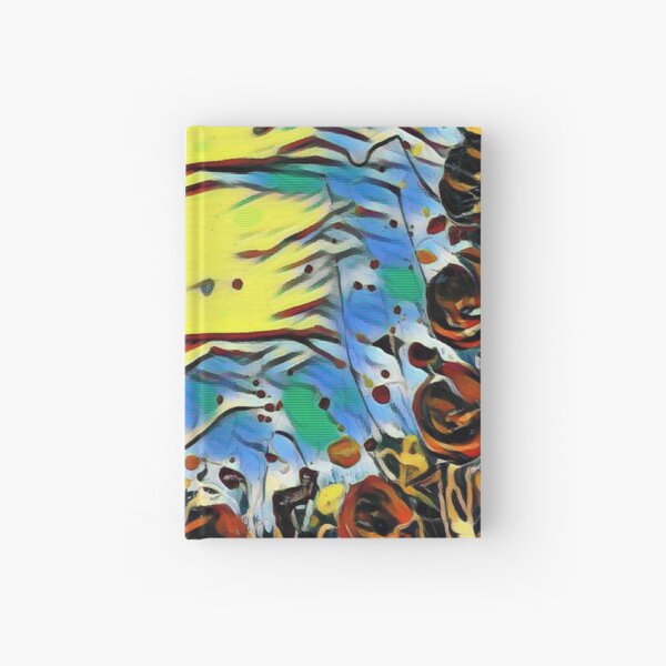 Poppy Circle 2 designed and created by (c) Janet Watson Art Hardcover Journal