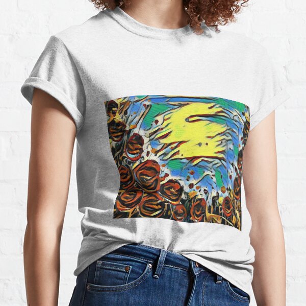 Poppy Circle 2 designed and created by (c) Janet Watson Art Classic T-Shirt