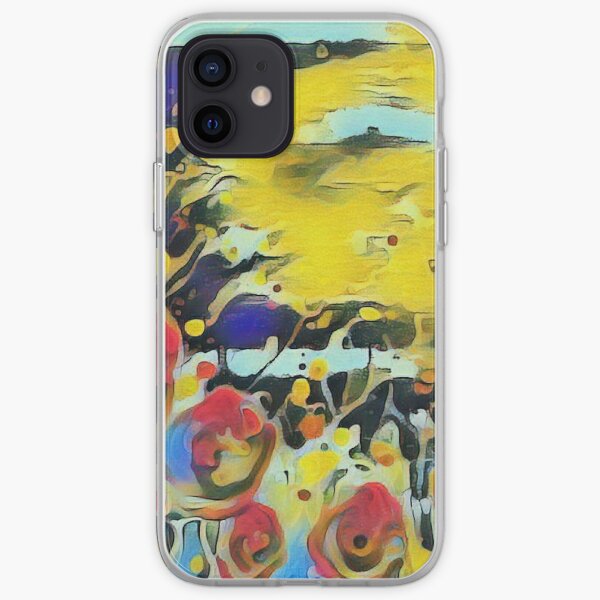 Poppy Garden 19 designed & created by (c) Janet Watson Art iPhone Soft Case