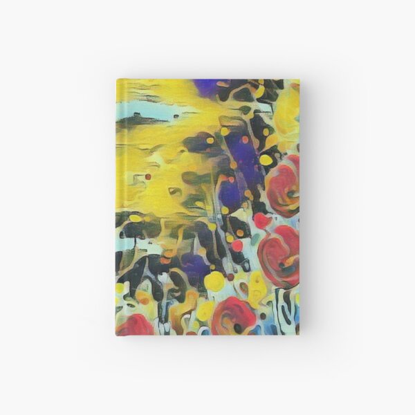 Poppy Garden 19 designed & created by (c) Janet Watson Art Hardcover Journal