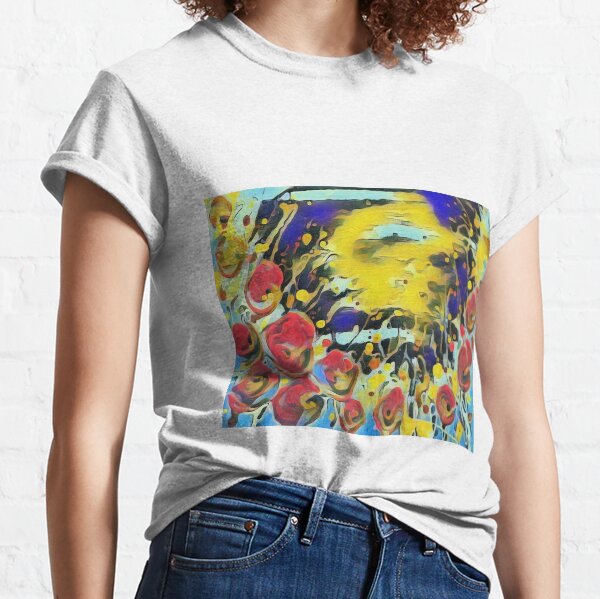 Poppy Garden 19 designed & created by (c) Janet Watson Art Classic T-Shirt
