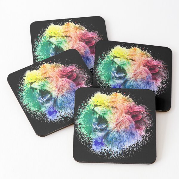 Item preview, Colorful Angry Lion Head designed and sold by anbartshirts.