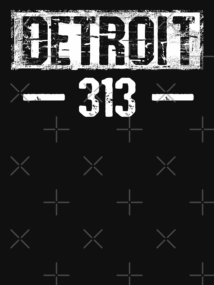 on Demand 313 Detroit Area Code Unisex T-Shirt 2XL