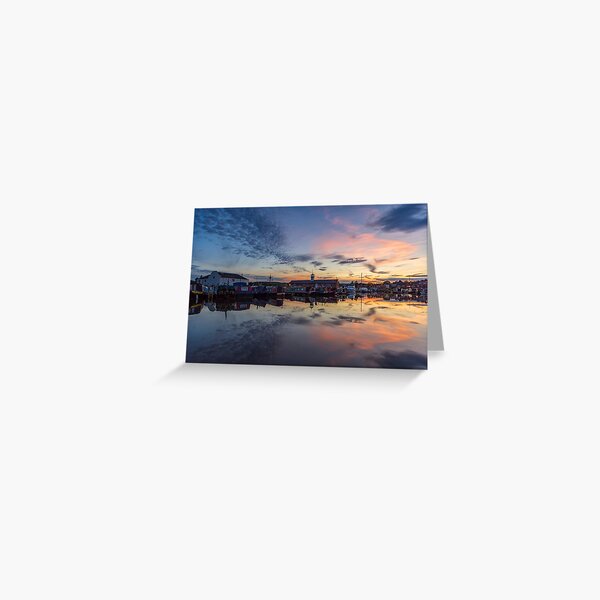 Sunset at Stourport-on-Severn Greeting Card