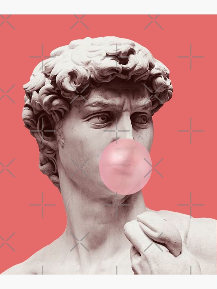 "Greek Statue Chewing Gum" Poster for Sale by shop4fun Redbubble