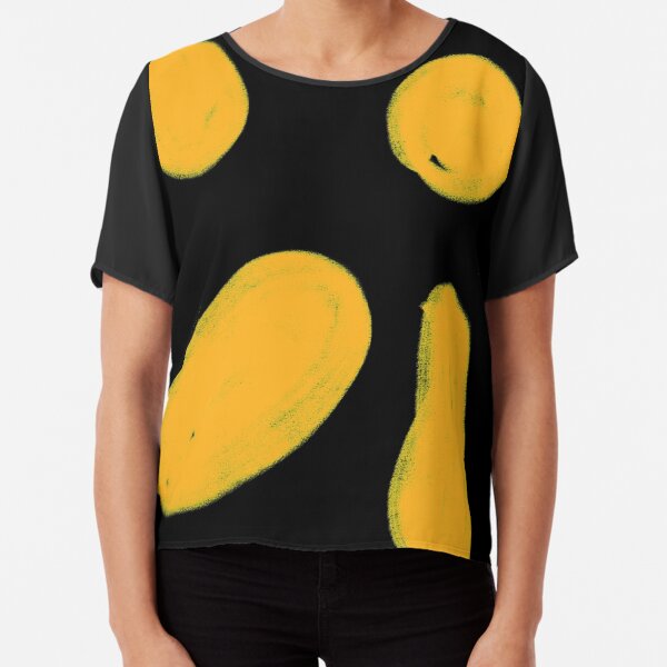 Abstract mango Chiffon Top