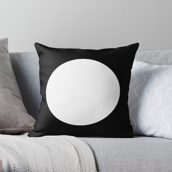 White Bubbles #A01 Throw Pillow