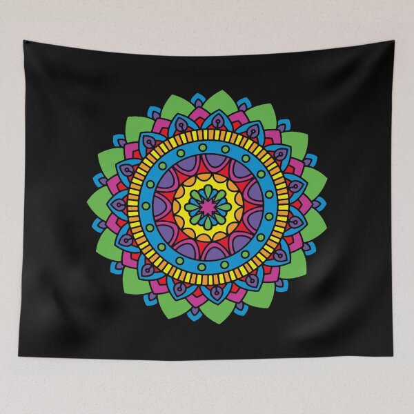 Item preview, Rainbow Mandala 4 designed and sold by Tiggs-designs.