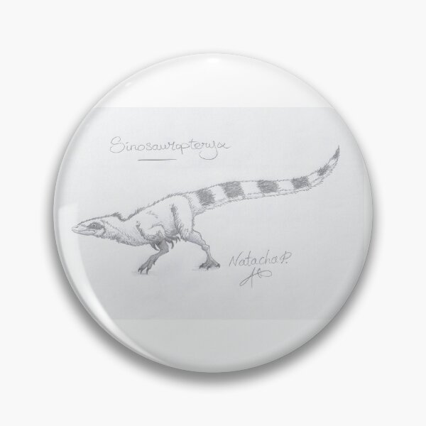 Item preview, Illustration Pencil Drawing Sinosauropteryx sp. Dinosaur Mesozoic designed and sold by DiablHorse.