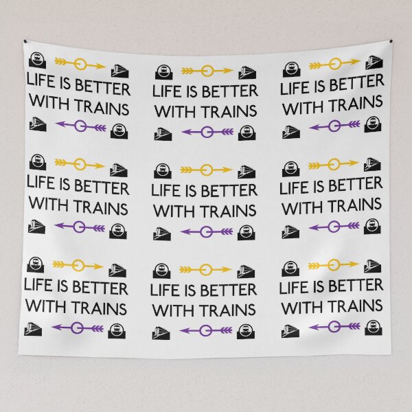 Item preview, Life Is Better With Trains! designed and sold by dredfell.