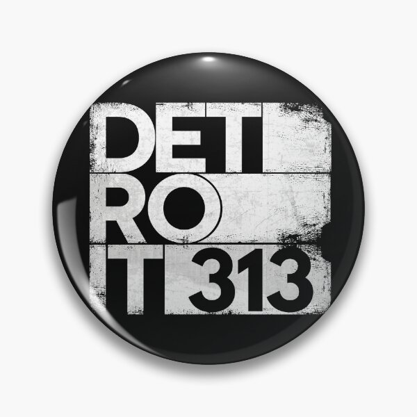 Artikelvorschau, 313 Detroit Michigan State mit Vorwahl Grunge Distressed entworfen und verkauft von alenaz.