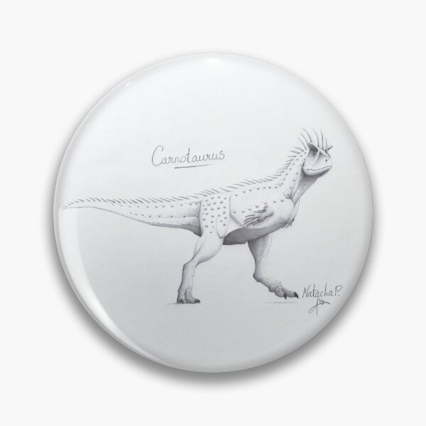 Item preview, Illustration Pencil Drawing Carnotaurus sp. Dinosaur Mesozoic designed and sold by DiablHorse.