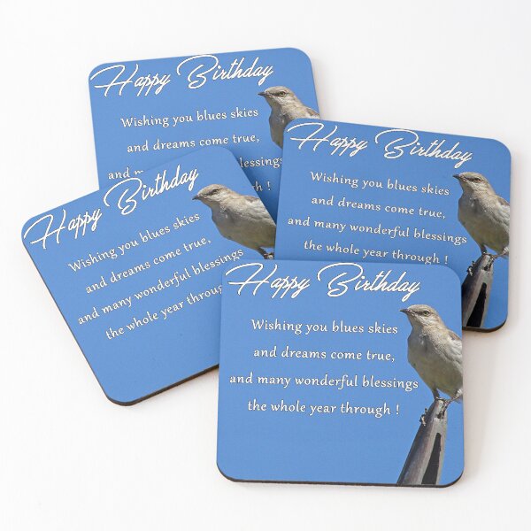 Item preview, Birthday, blues skies, dreams, blessings  designed and sold by Barbny.
