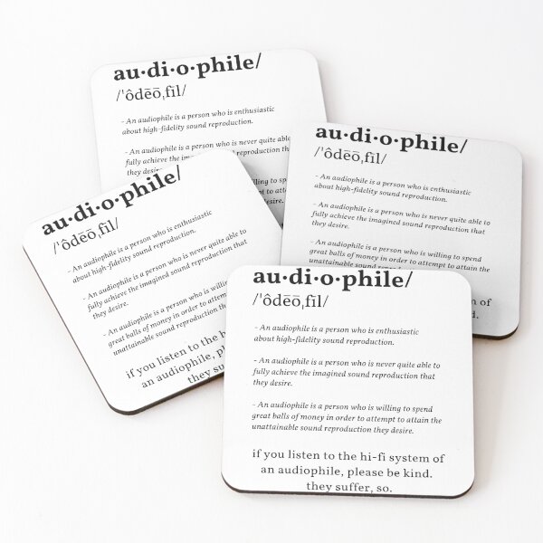 Item preview, Funny Audiophile Definition Black Text designed and sold by TWMBDesigns.