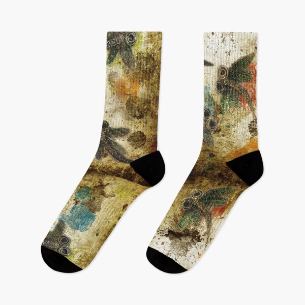 Item preview, Dragonfly Flit Rustic Splash designed and sold by lyndseyart.