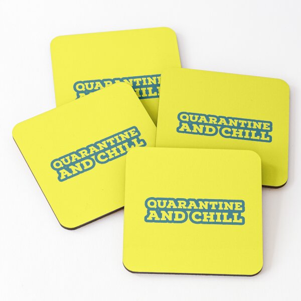 Artikelvorschau, QUARANTINE AND CHILL - FACE MASK- QUOTES entworfen und verkauft von Tropical Blood.