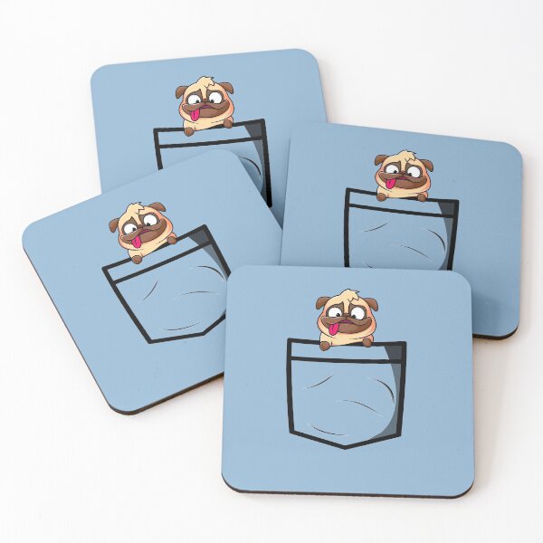 Item preview, Cute Pug in Pocket designed and sold by SoufStore.