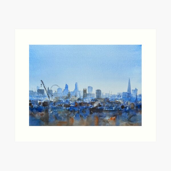 Item preview, Blue London Skyline designed and sold by LordOtter.