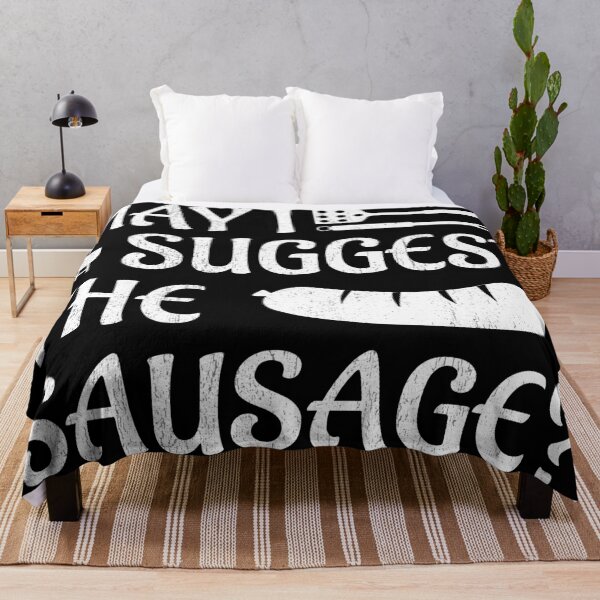 Item preview, May I suggest the Sausage? designed and sold by NerdySherds.