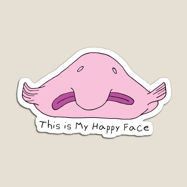 Mr. Blob fish Happy Postcard for Sale by Mannyfog