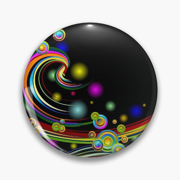 Item preview, Rainbow Colors Abstract Swirls on Black designed and sold by BluedarkArt.