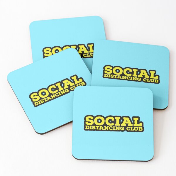 Artikelvorschau, SOCIAL DISTANCING CLUB - BIG TYPO - COOL entworfen und verkauft von Tropical Blood.