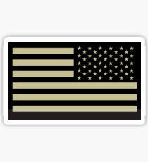 AMERICAN ARMY, Soldier, American Military, Arm Flag, US Military, IR, Infrared, USA, Flag, Reverse side flag, on BLACK Sticker