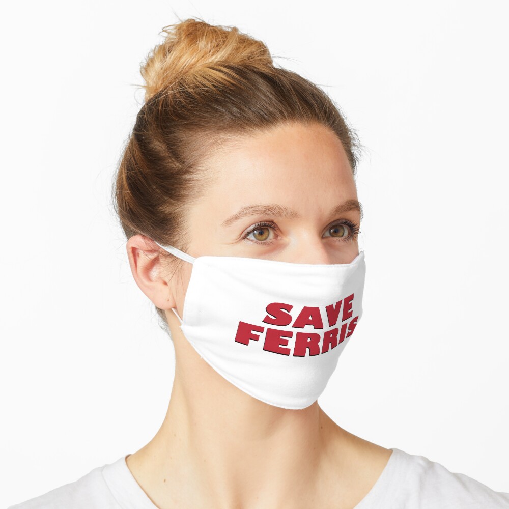 SAVE FERRIS DESIGN, 80s Movie Style Logo, Original Mask