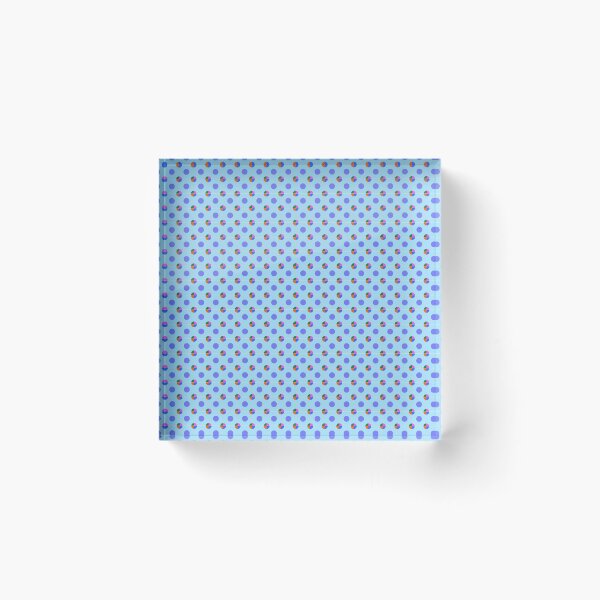 Item preview, Happy spots on blue background designed and sold by Tanya Mihe.