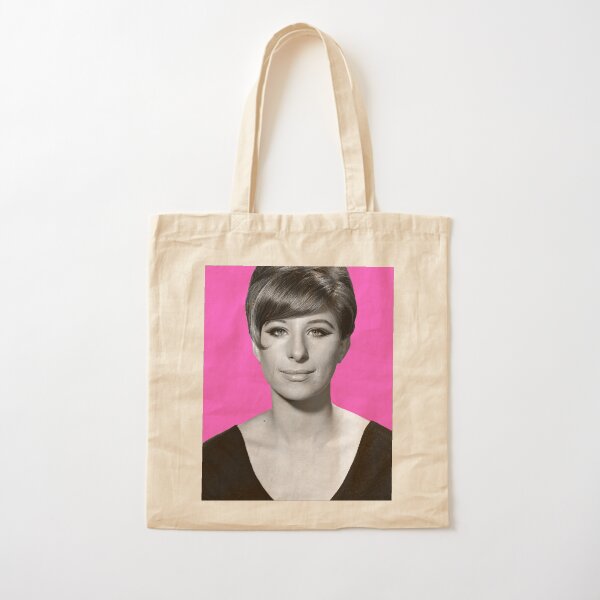 Barbra Streisand Pink Cotton Tote Bag