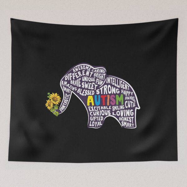 Item preview, Autism Elephant Sunflower Cute Inspirational Autism Month Mom Dad Teacher  designed and sold by alenaz.