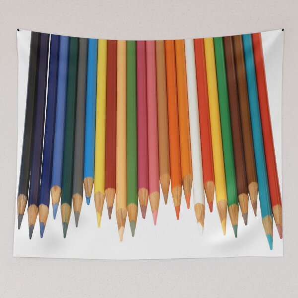 Item preview, Coloured Pencils Isolated On White designed and sold by taiche.