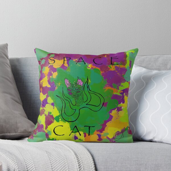 Item preview, Space cat colour splat designed and sold by Lottie-creates.
